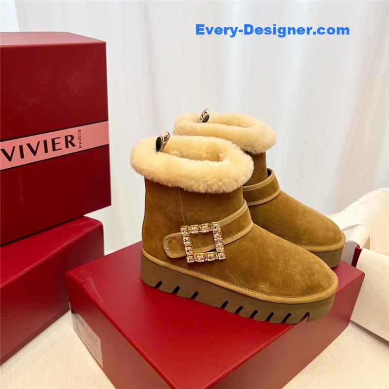 roger u1u1er viv’ brown winter suede ankle boots