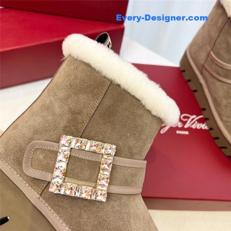roger u1u1er viv’ winter suede ankle boots