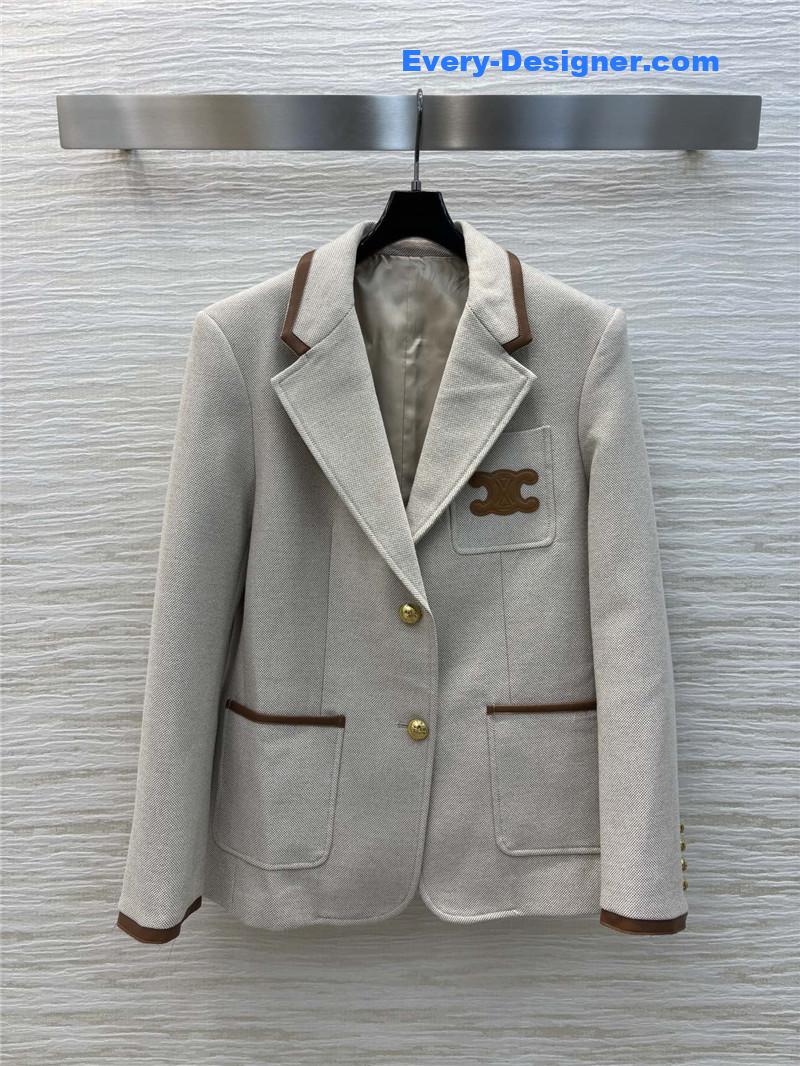 Ce1i*e herringbone blazer