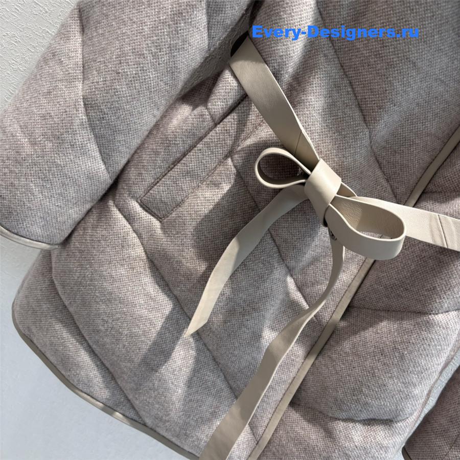 L0r0 P1ana cashmere mink collar goose down jacket