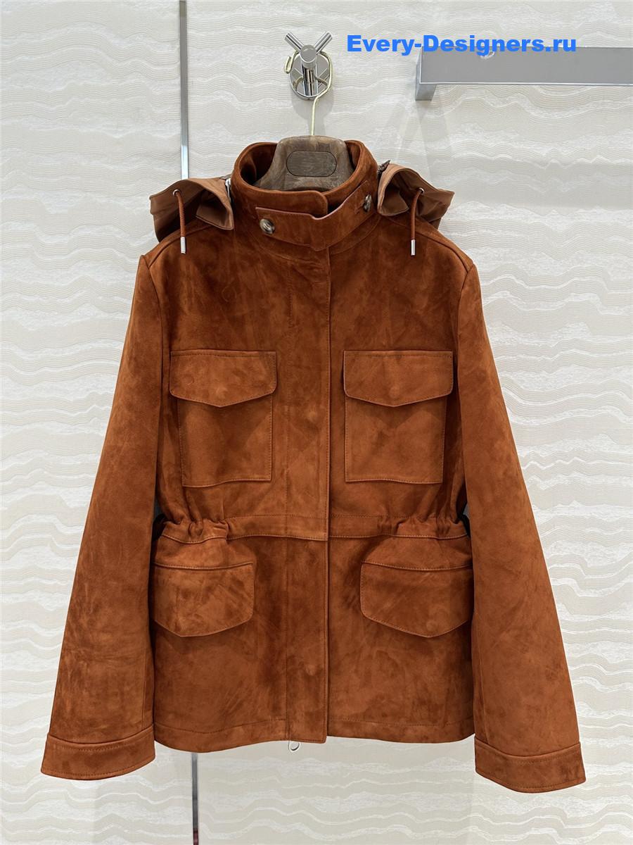 L0r0 P1ana traveler leather jacket