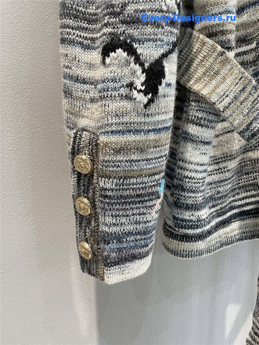 CC belted knitted cardigan