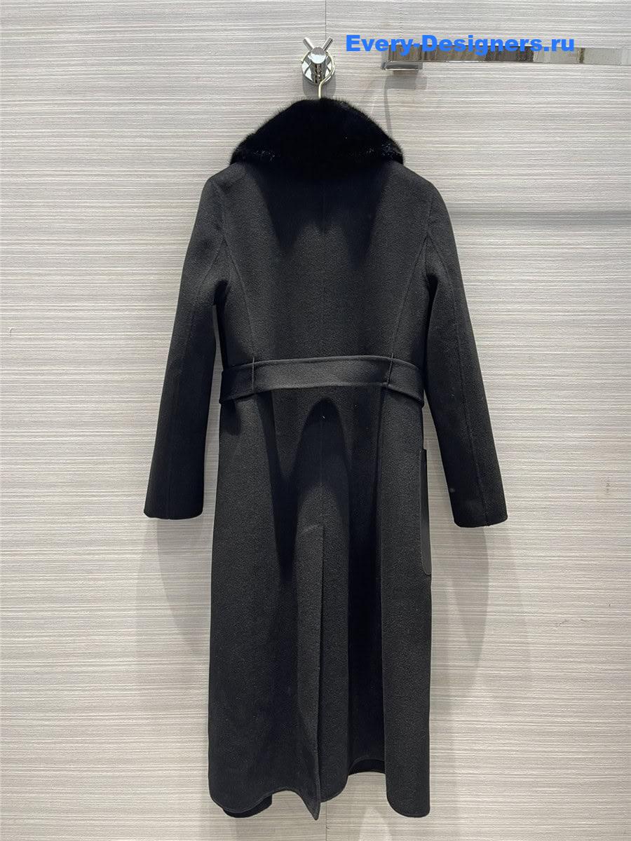 F**di mink fur collar handmade coat