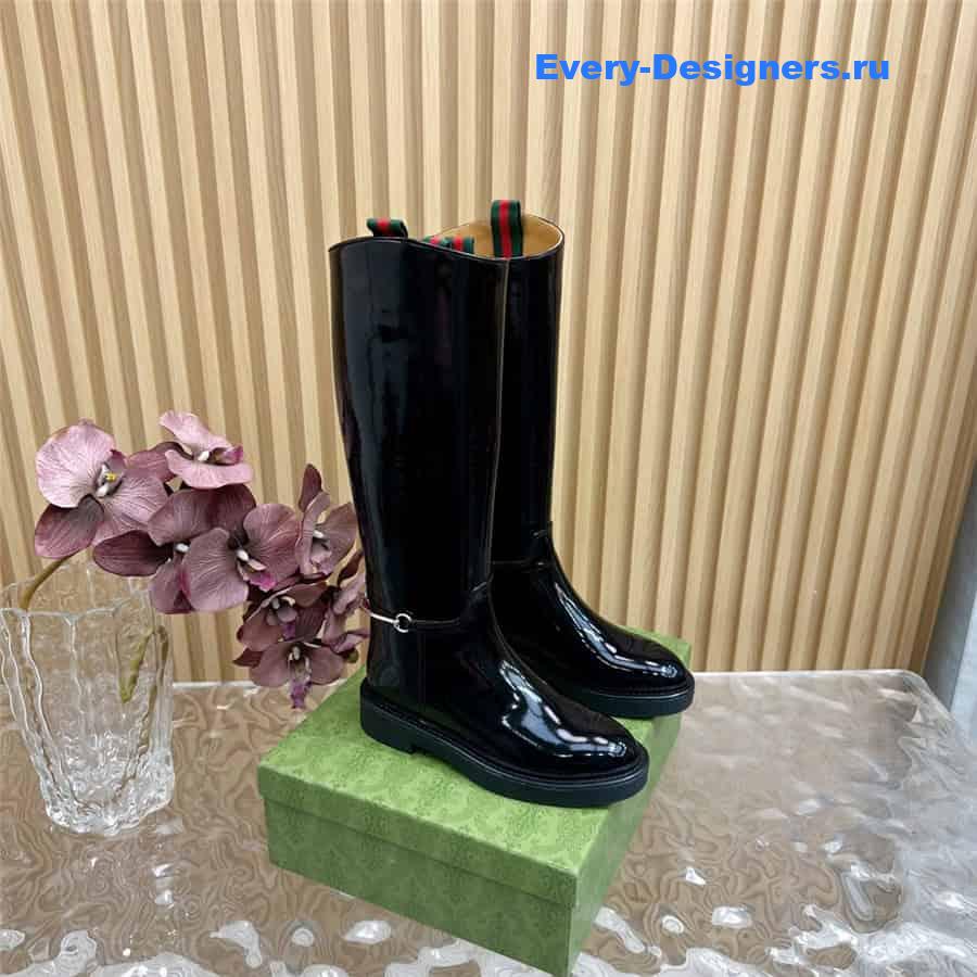 Gvc*1 women’s slim horsebit boot black