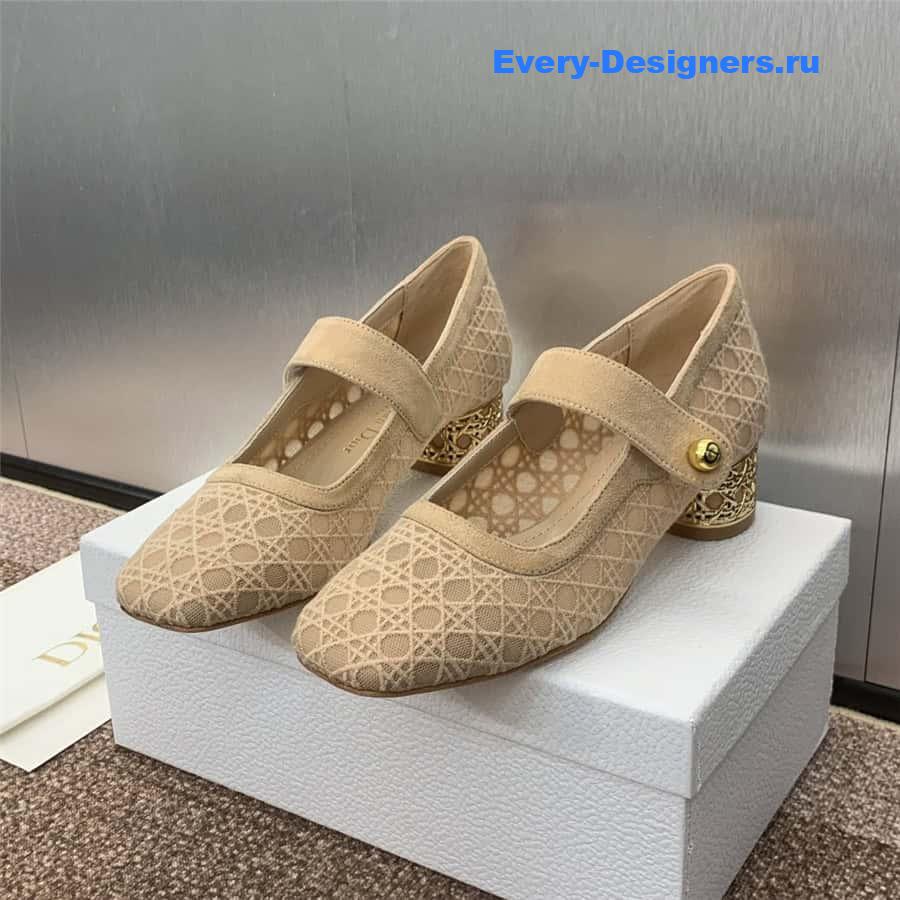 D10r mary jane nude transparent mesh pumps