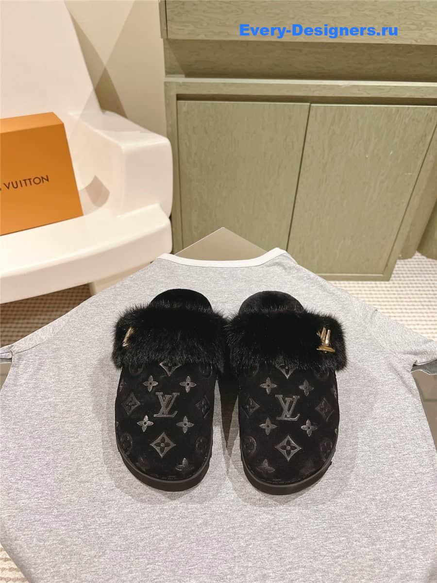 l0vis Vvtt0n lv flat mink slippers