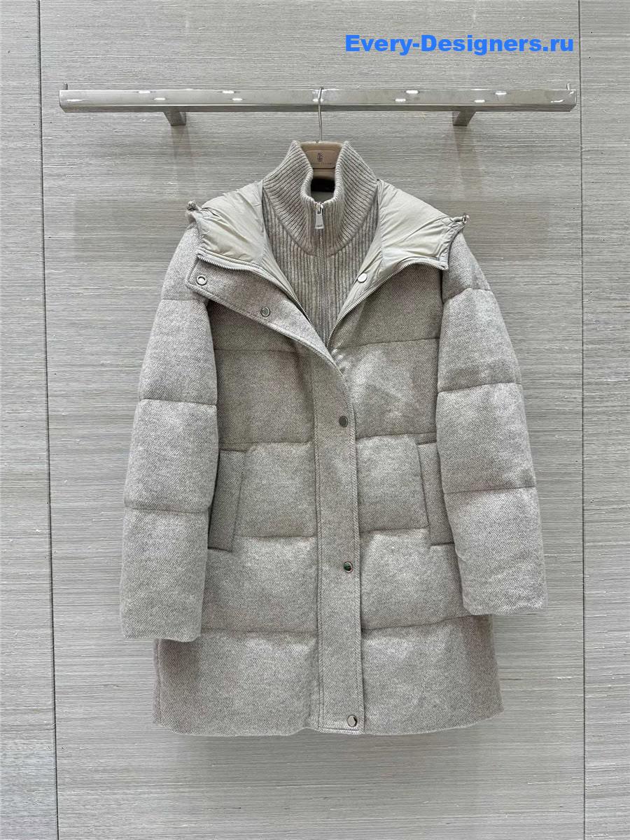 L0r0 P1ana mid-length down jacket