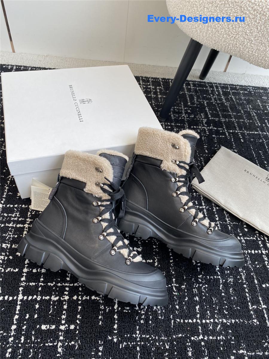 BC Black Sedue Panelled Ankle Boots