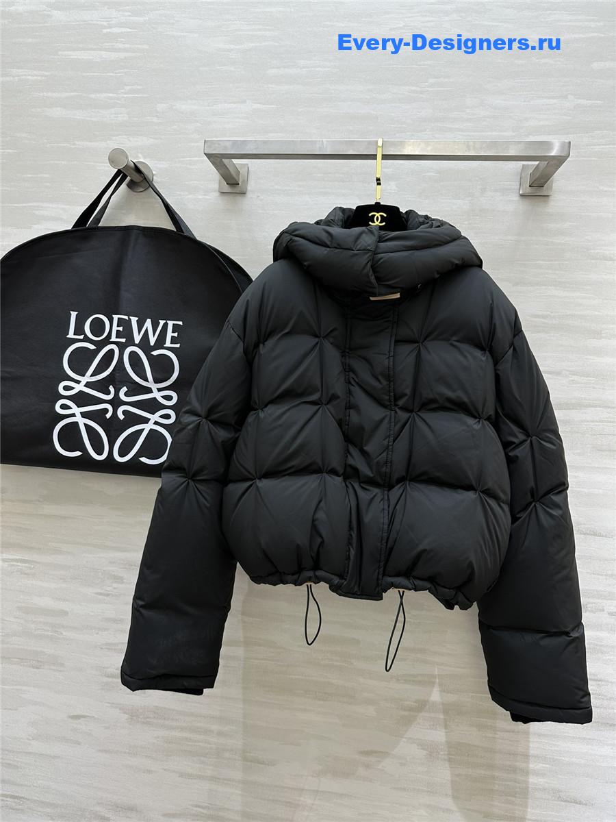 L0ew* minimalist hooded down jacket