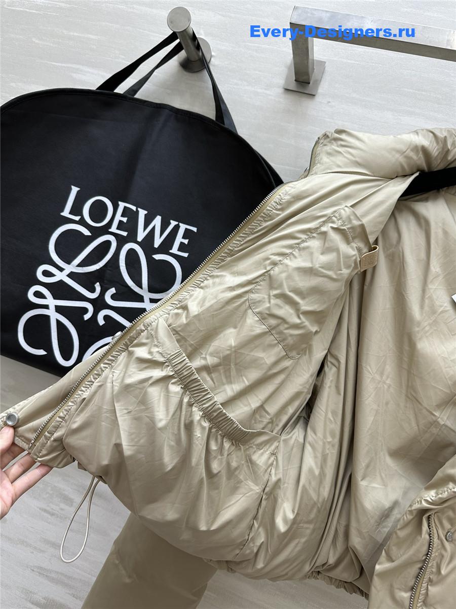 L0ew* minimalist hooded down jacket