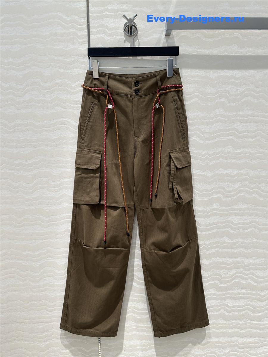 M1um1u cargo pocket straight pants