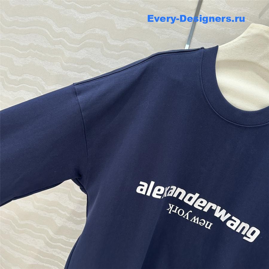 A1exa*der wang loose sweatshirt navy