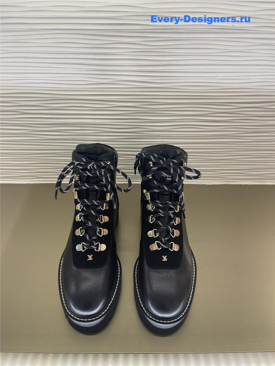 l0vis Vvtt0n territory flat ranger boots black