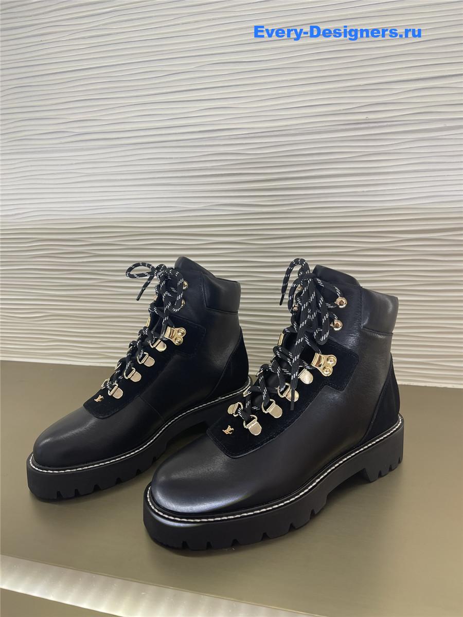 l0vis Vvtt0n territory flat ranger boots black