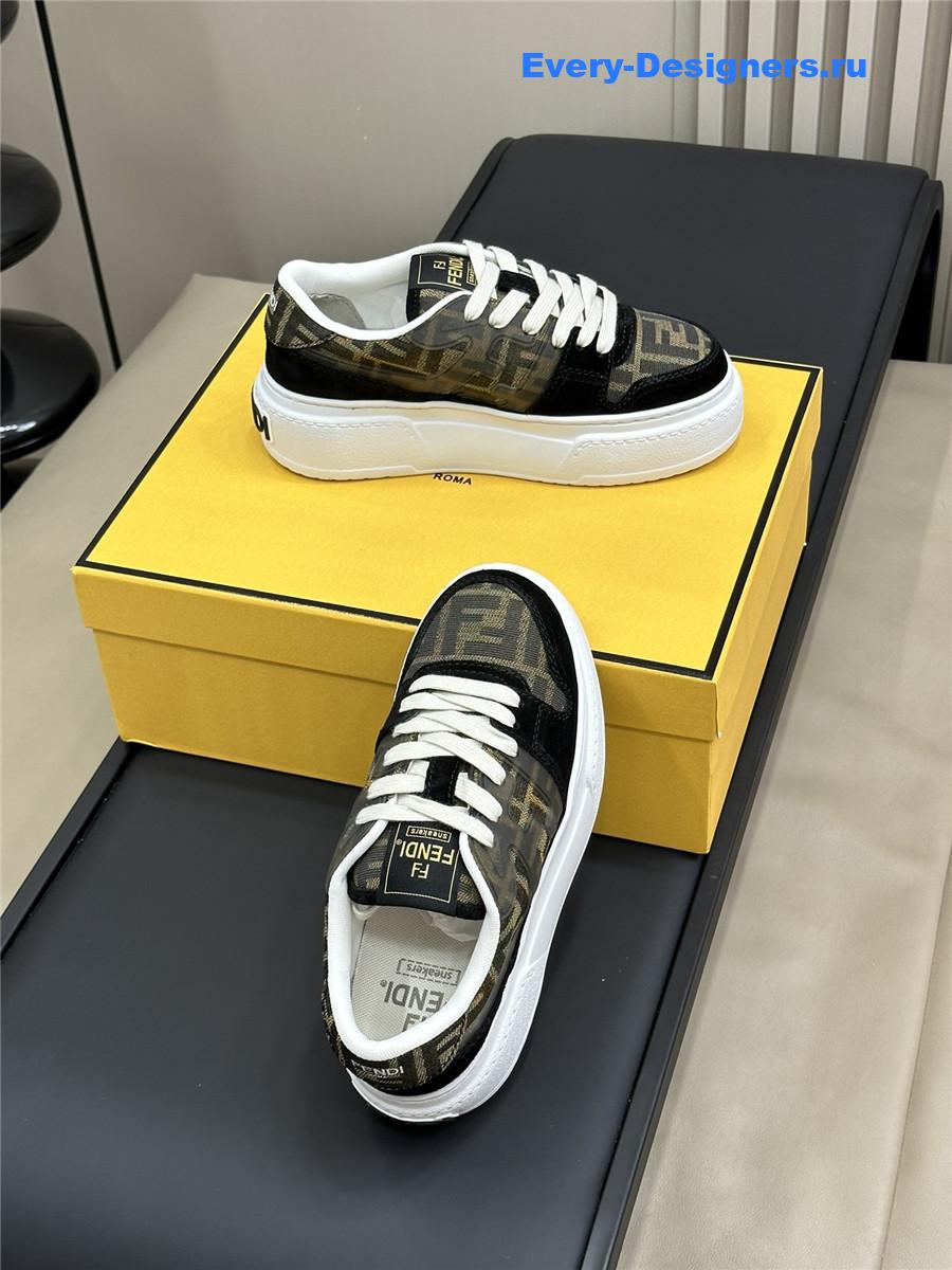 F**di logo match low-top sneakers