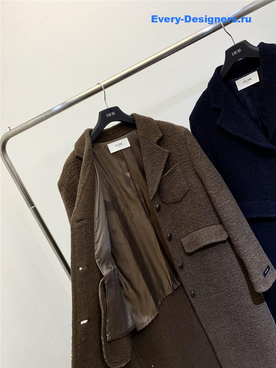 Ce1i*e bouclé coat