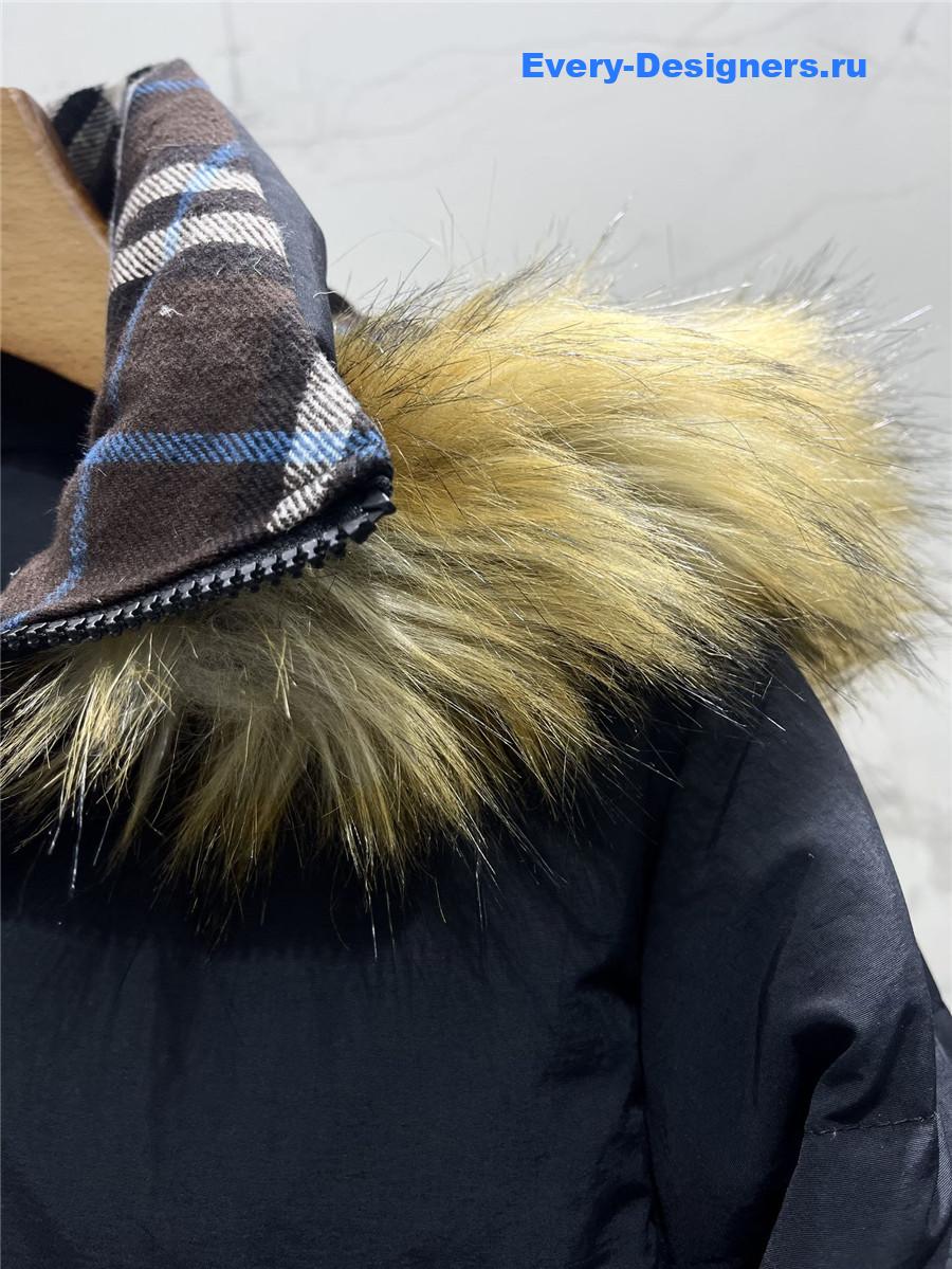 Bv*b*rry hooded long puffer jacket