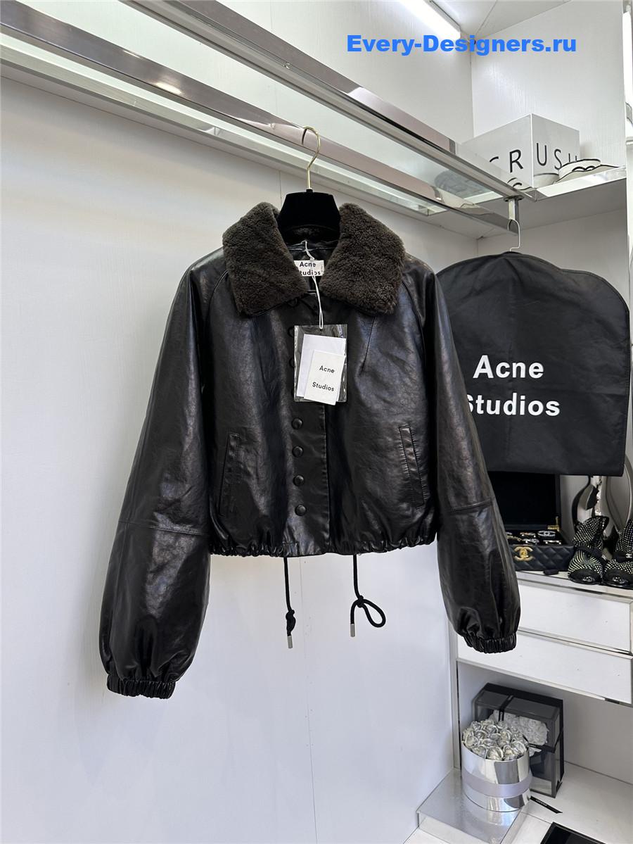 Acne studios sheepskin coat