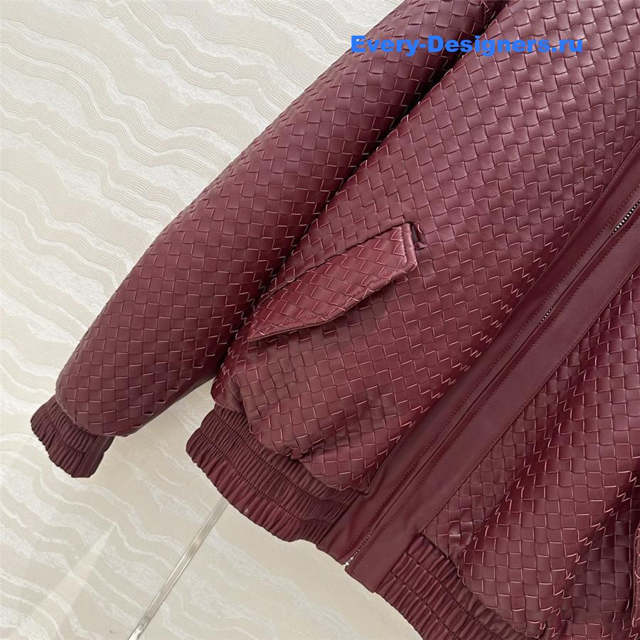 b0tt*ga Ven*ta woven vintage leather jacket