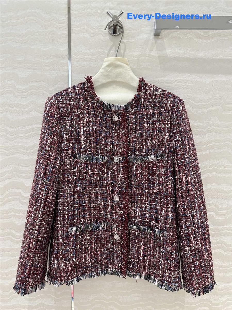 Ch**el woven tweed jacket