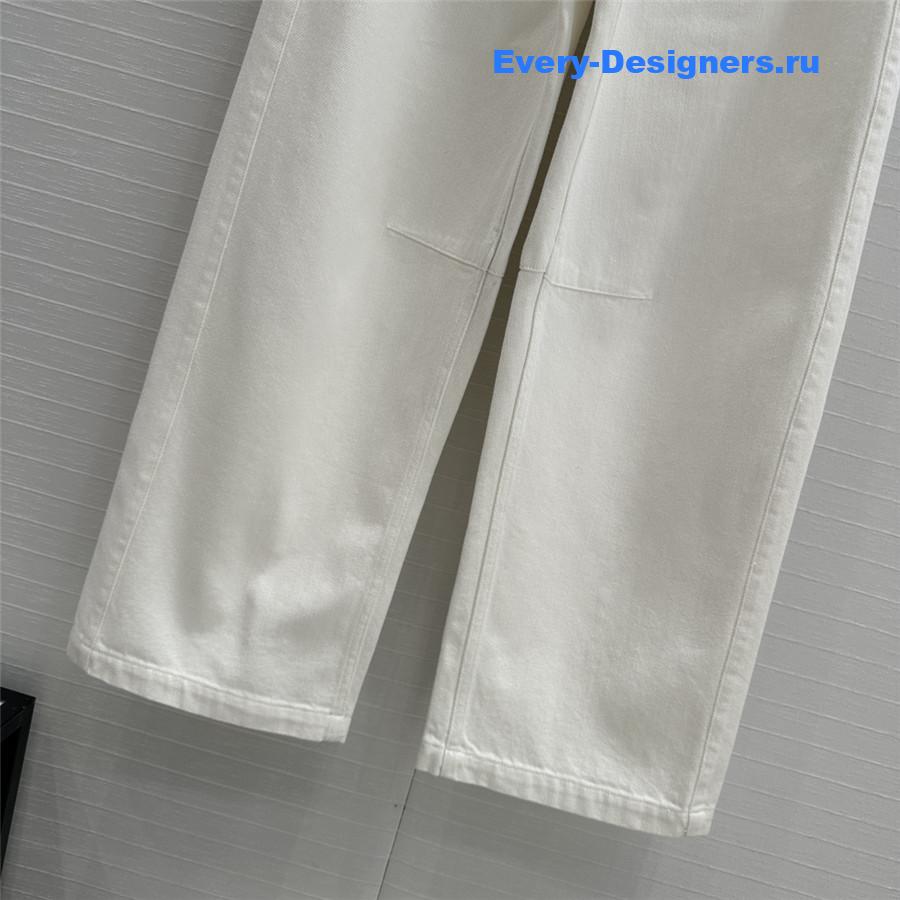L0ew* denim sickle jeans