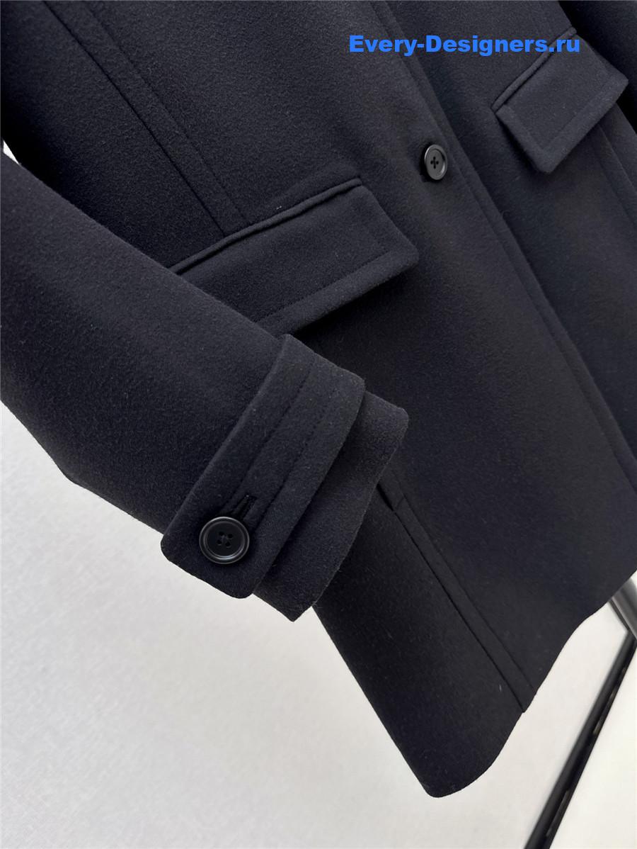 Pra*a single-breasted mid-length coat