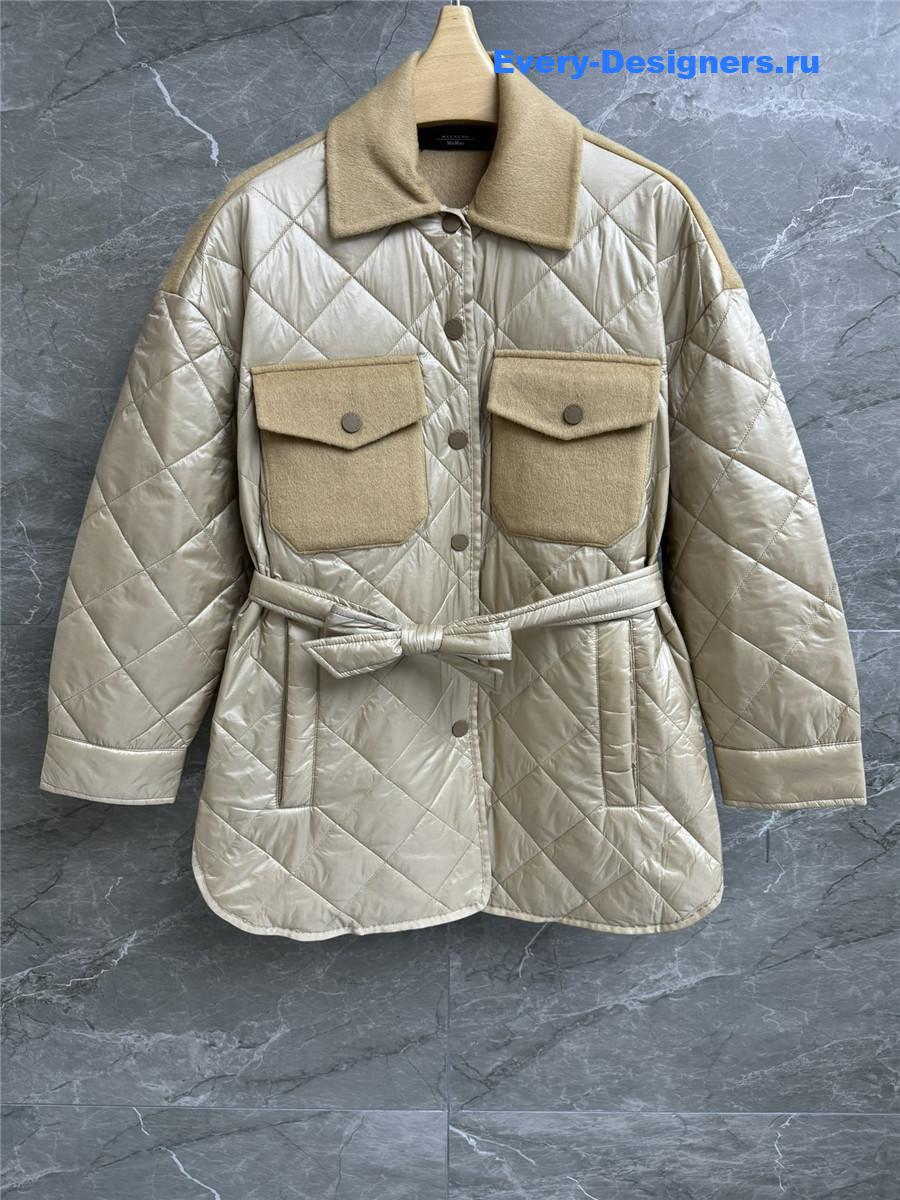 Vanitoo wool patchwork quilted coat