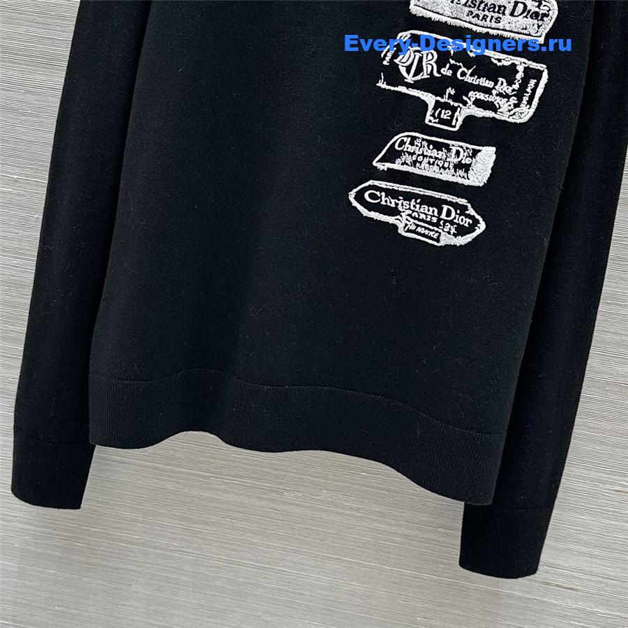 D10r archives labels wool sweater black