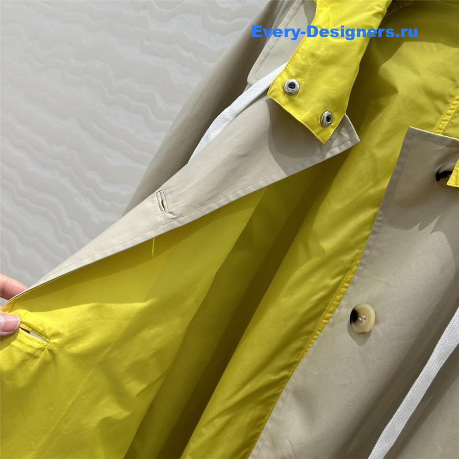 M1um1u jacket short trench coat