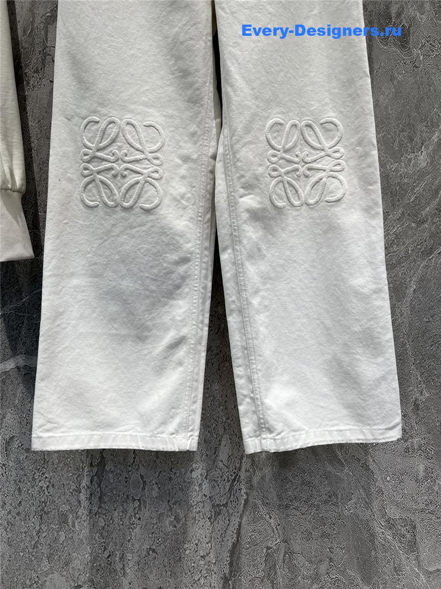 L0ew* white jeans