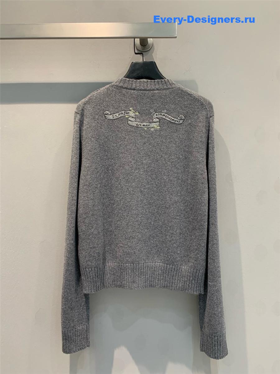 D10r star embroidered cashmere sweater
