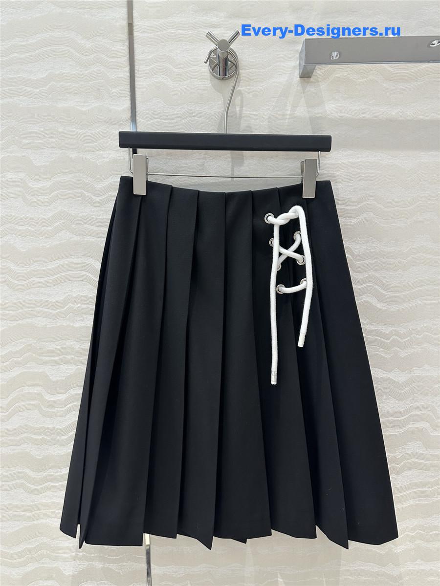 Pra*a pleated maxi skirt