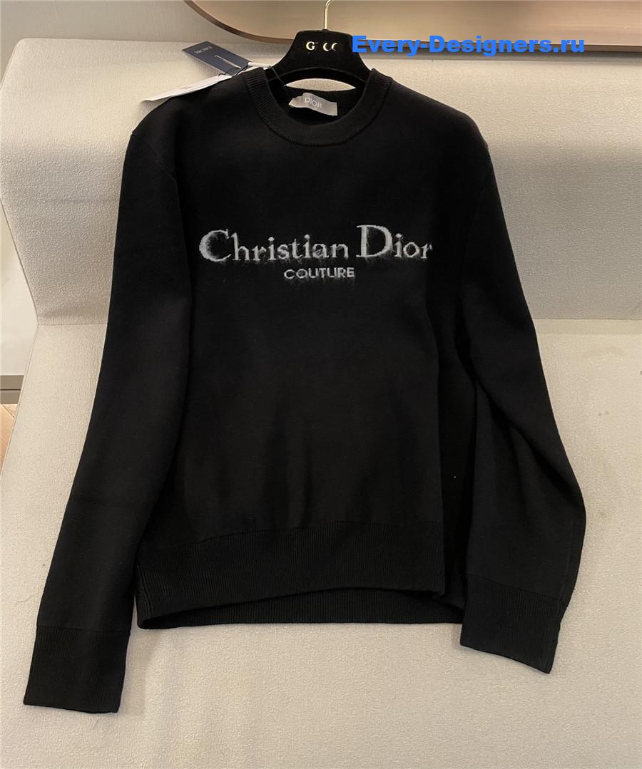 D10r mohair wool crew neck sweater