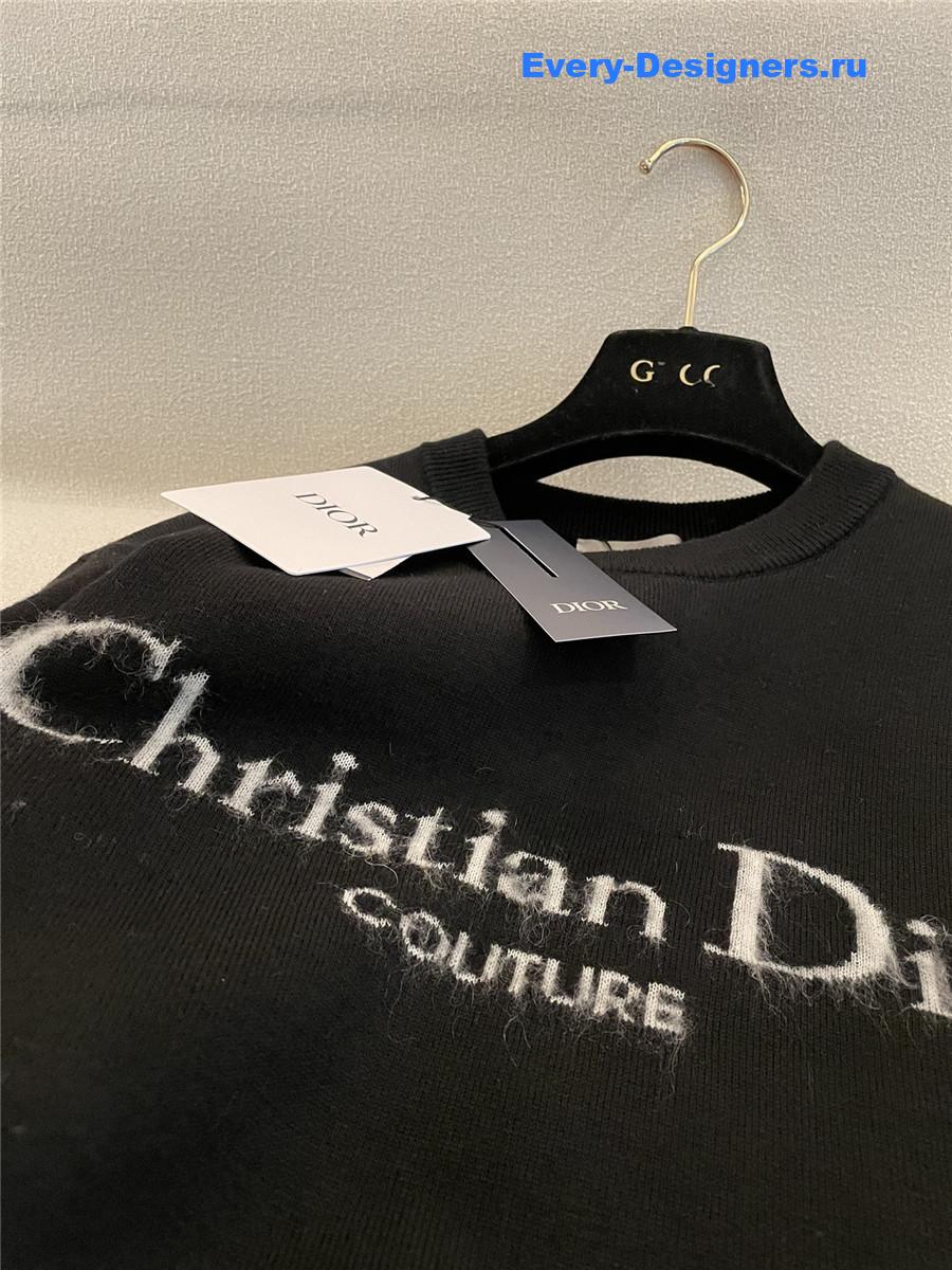 D10r mohair wool crew neck sweater
