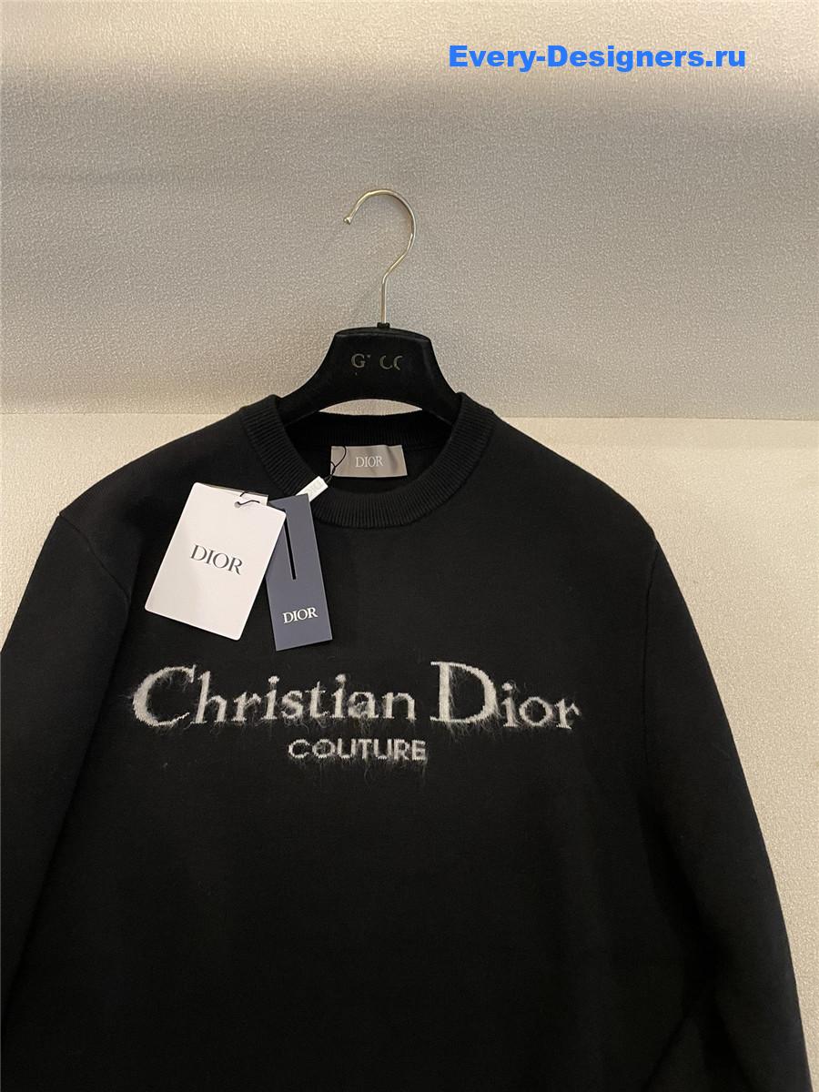 D10r mohair wool crew neck sweater