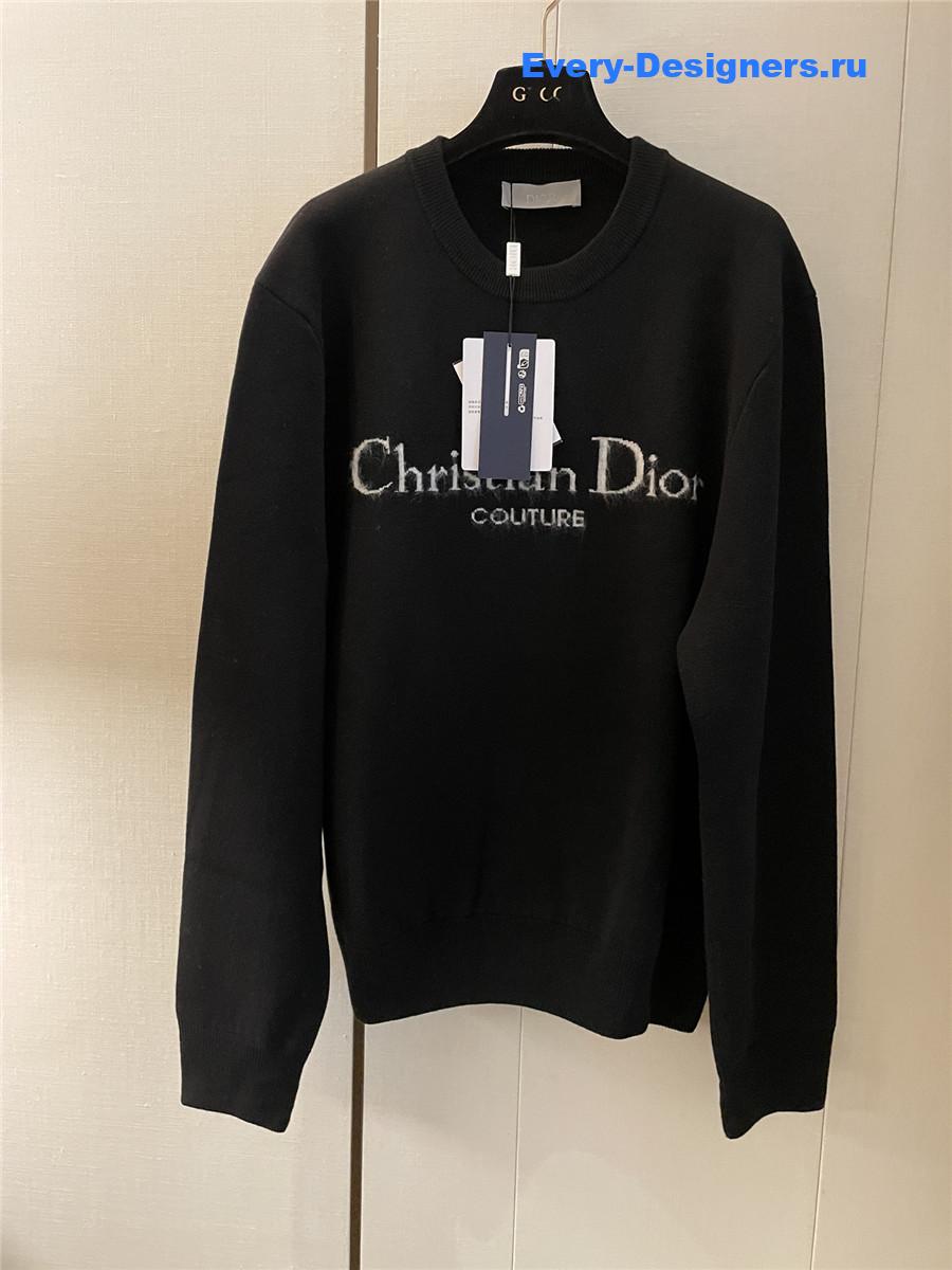 D10r mohair wool crew neck sweater