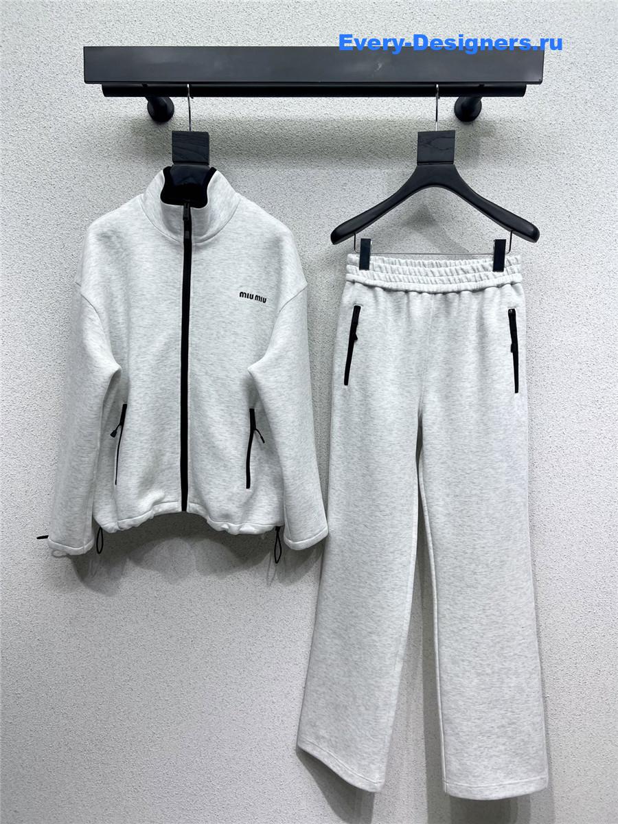Miu Miu Zip-Up Jacket Suit
