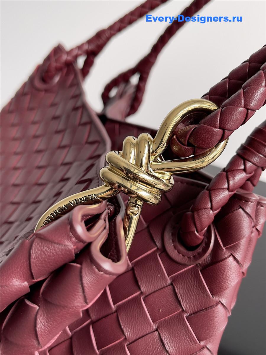b0tt*ga Ven*ta large andiamo parachute bag burgundy