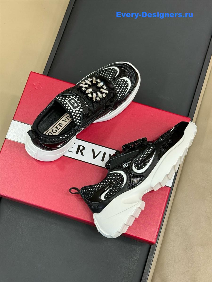 roger u1u1er viv on the run black sneakers