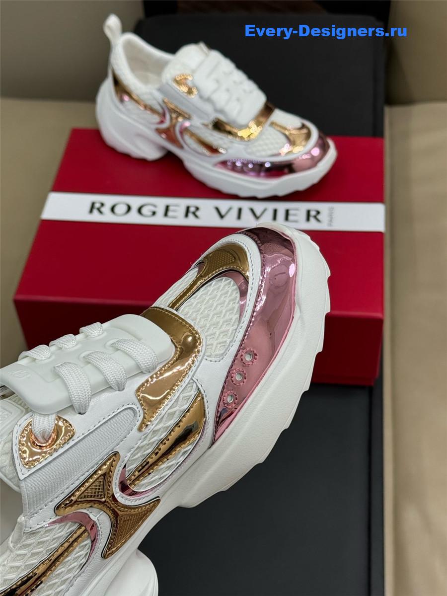 roger u1u1er viv on the run platinum sneakers