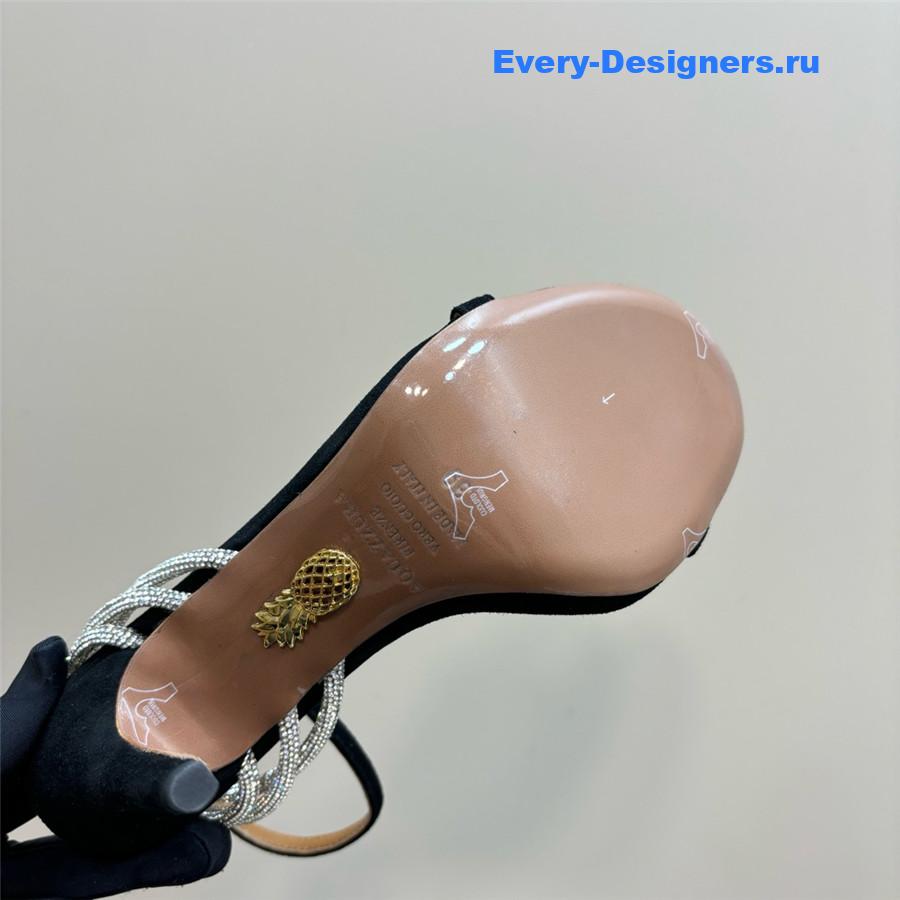 Aquazzura Wild At Heart 105 Sandal Black