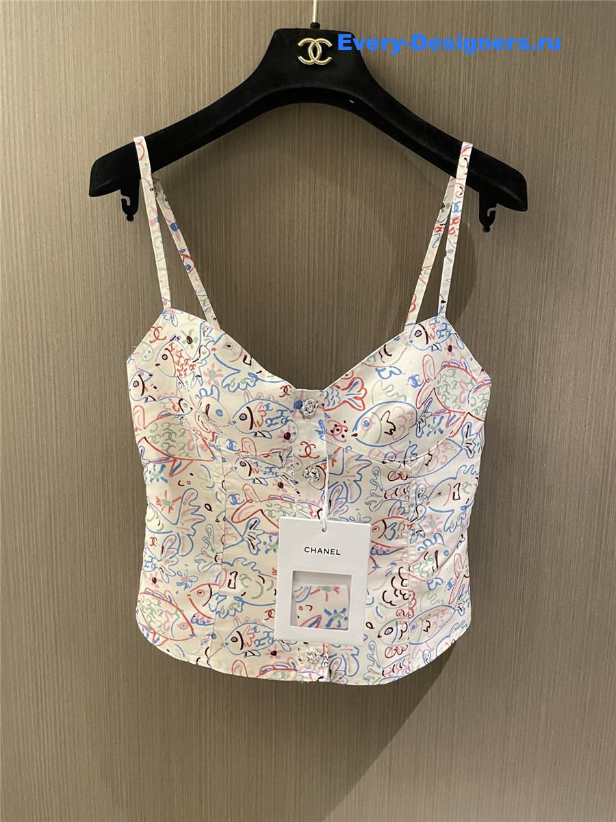 Ch**el graffiti camisole top