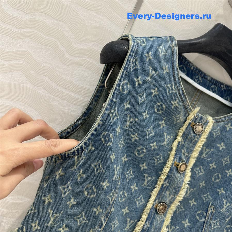 l0vis Vvtt0n embroidered denim dress