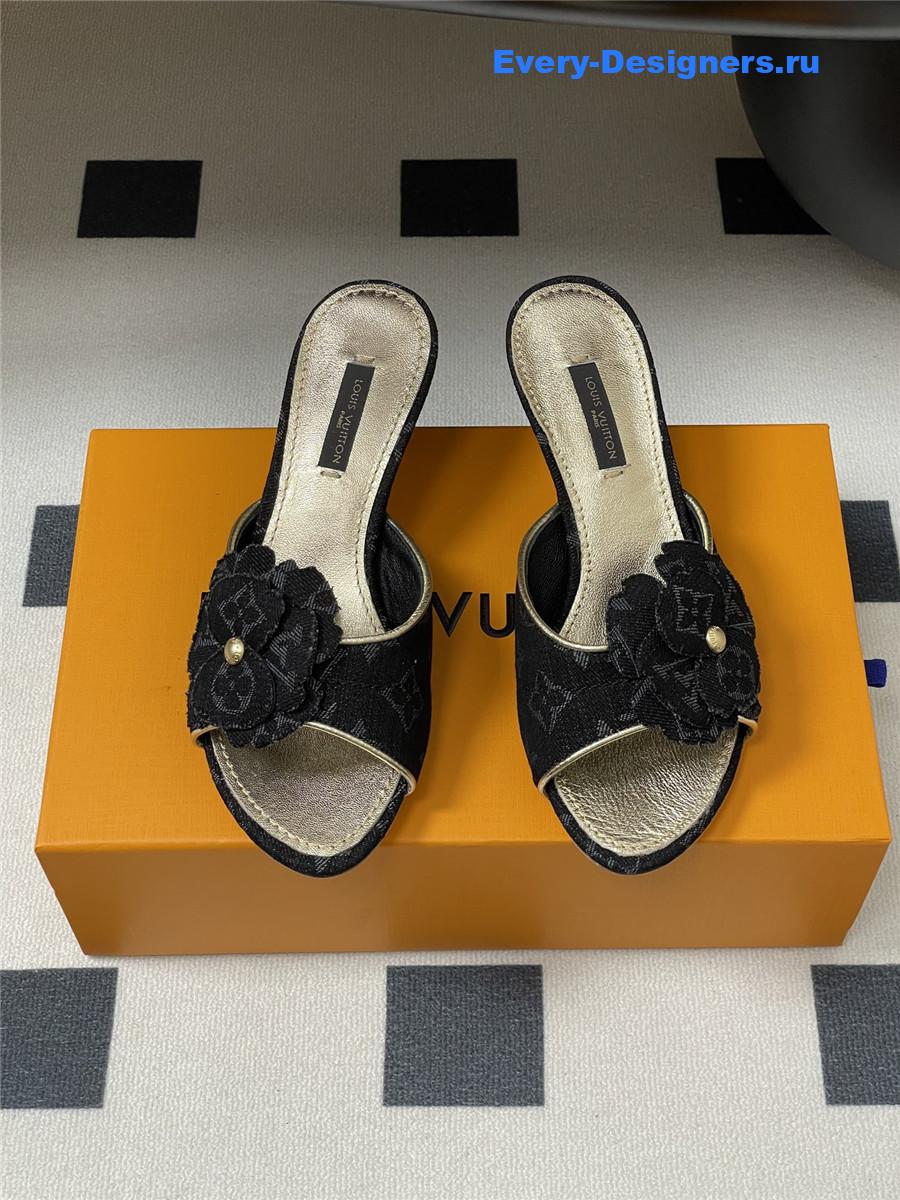 l0vis Vvtt0n grey denim mules