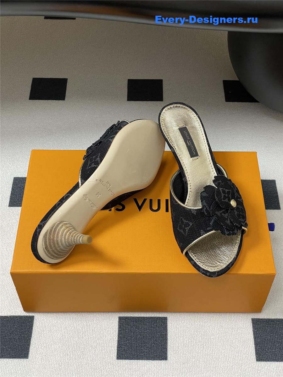 l0vis Vvtt0n grey denim mules