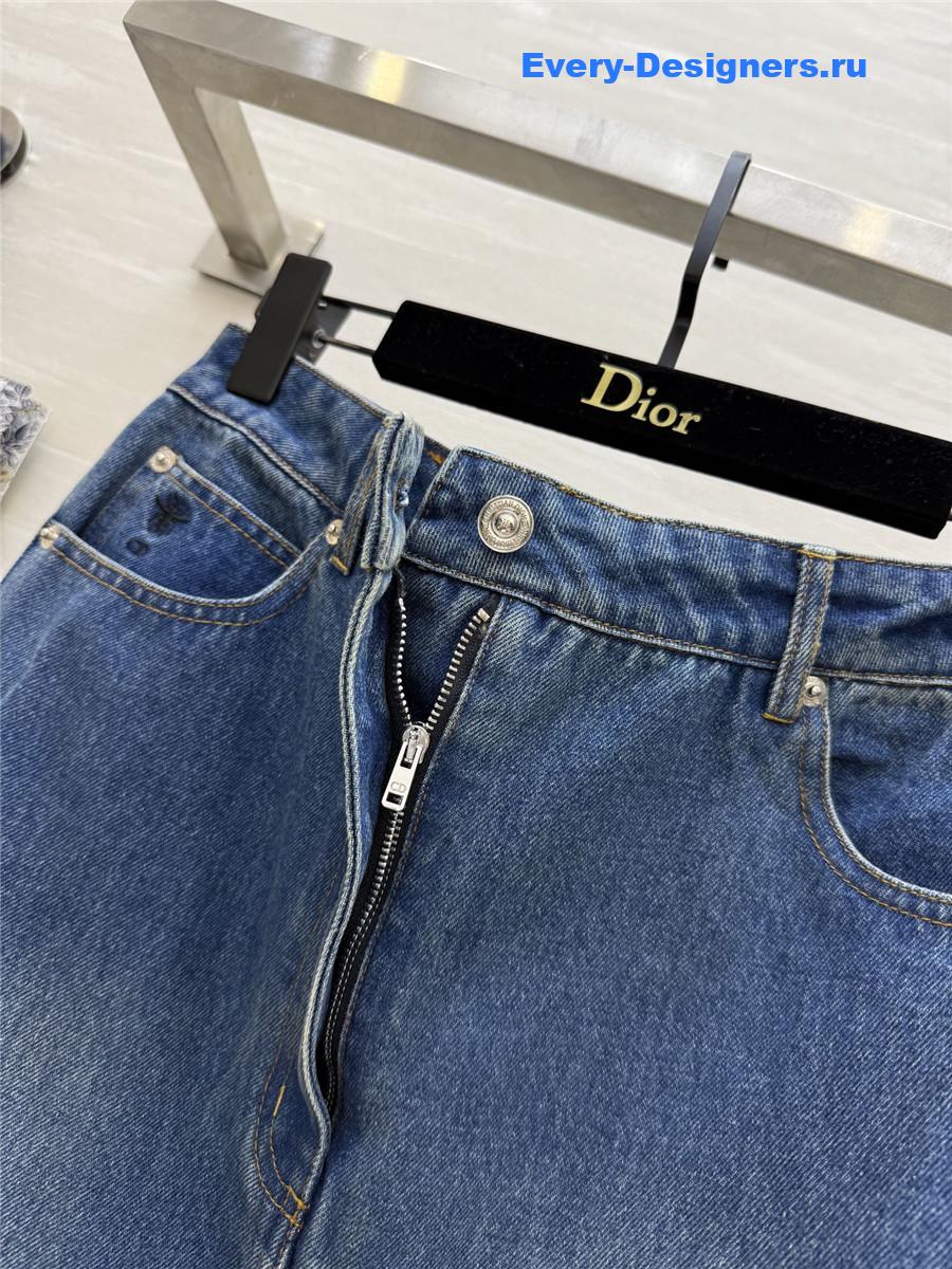 D10r fishtail denim skirt
