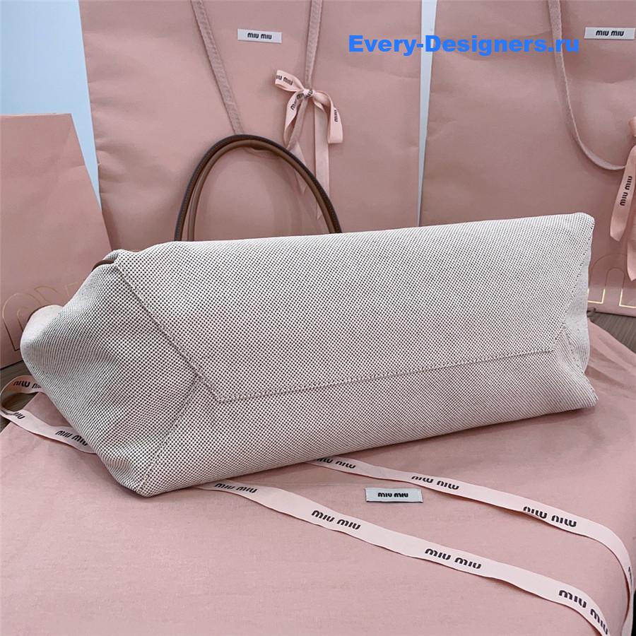 Miu Miu Ivy Large Canvas Tote