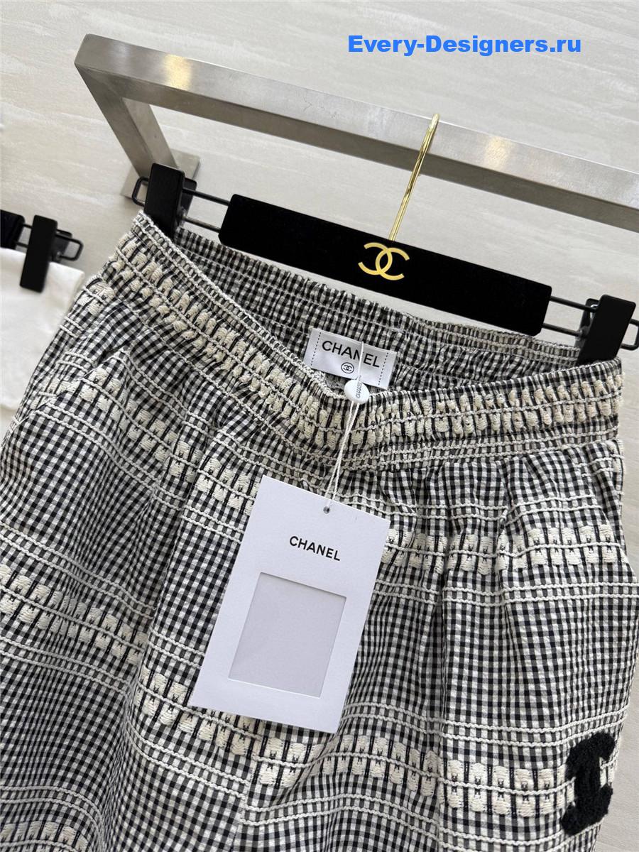 Ch**el striped straight pants