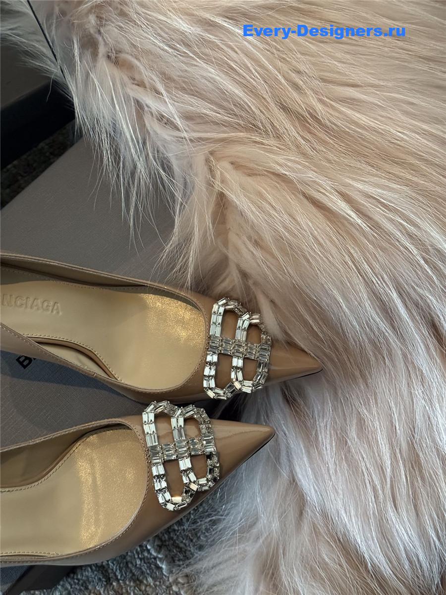 Ba1en*iaga beige bb knife pumps
