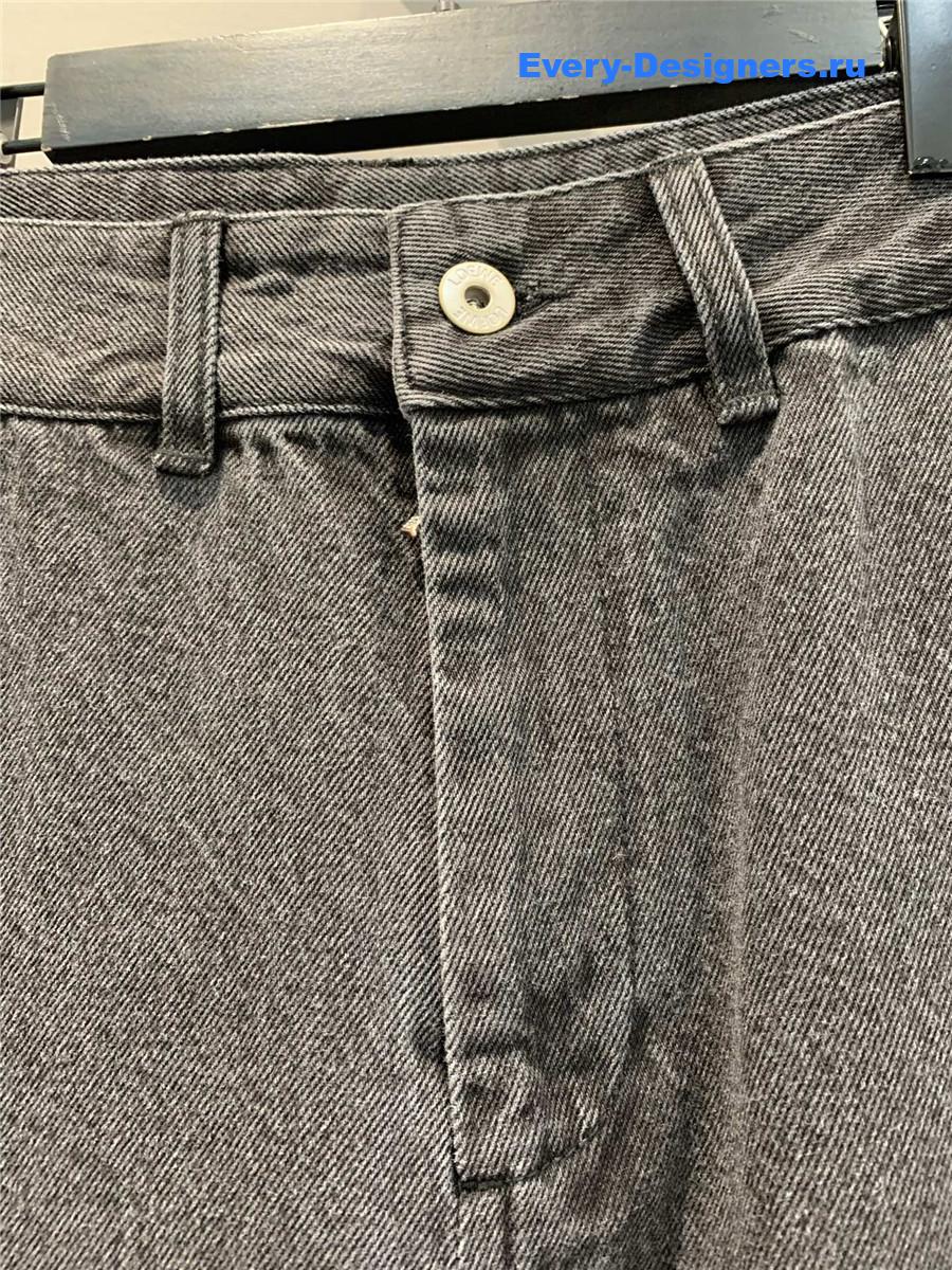 L0ew* grey anagram baggy jeans